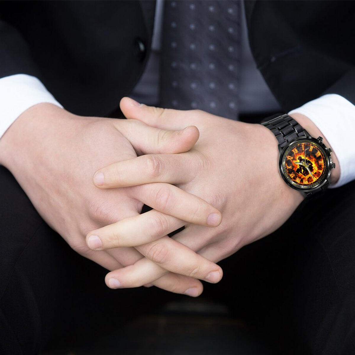 Stolzer Feuerwehrmann – Personalisierte Feuerwehr-Handuhr