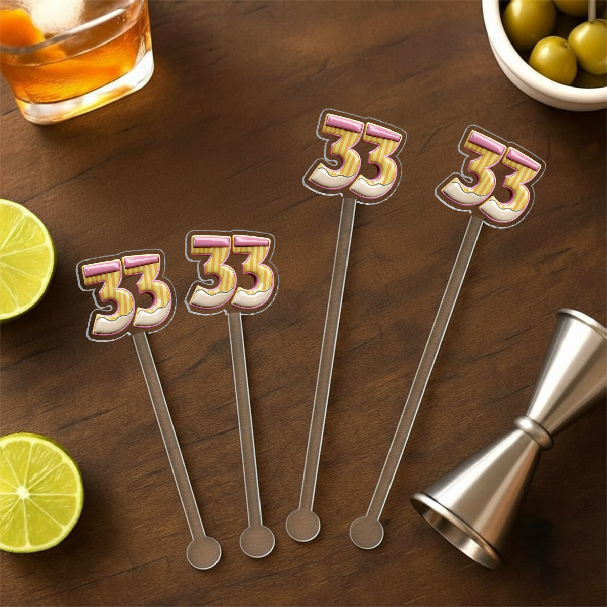 Ich habe 67 + 33 Schultage überlebt – personalisiertes Lehrer-Set mit Akzentbecher und Acryl-Rührstäbchen