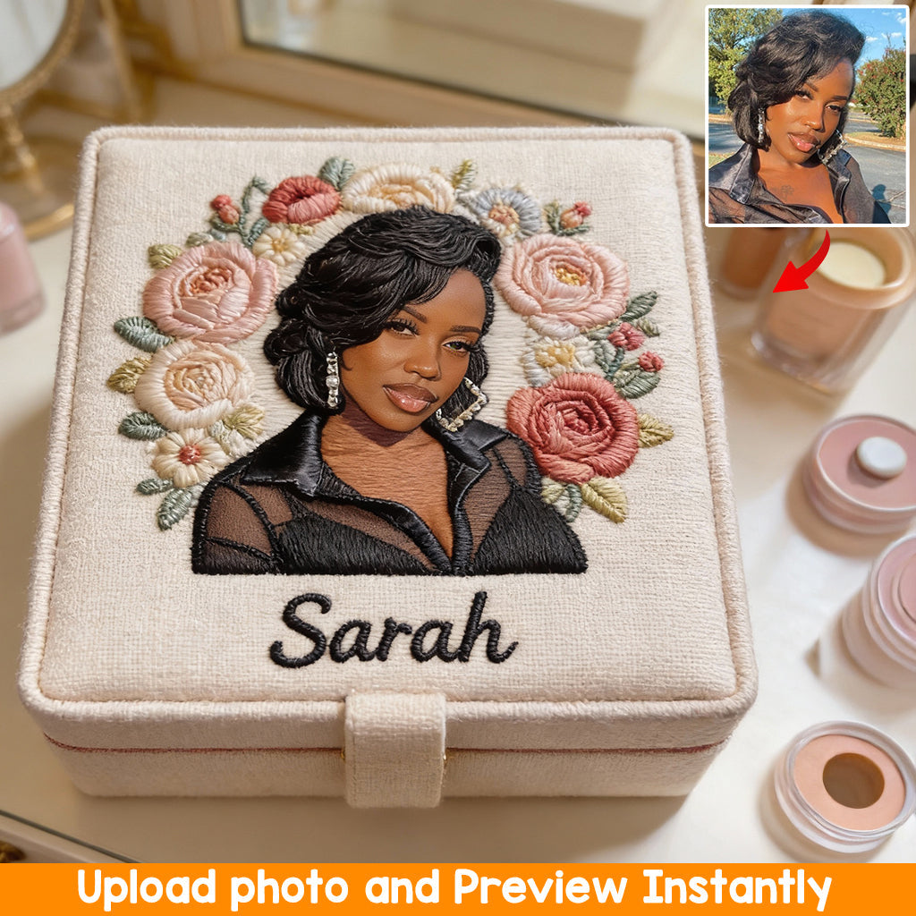 Personalisierte Geburtsblumen mit Foto – Schmuckkästchen zur Selbstliebe