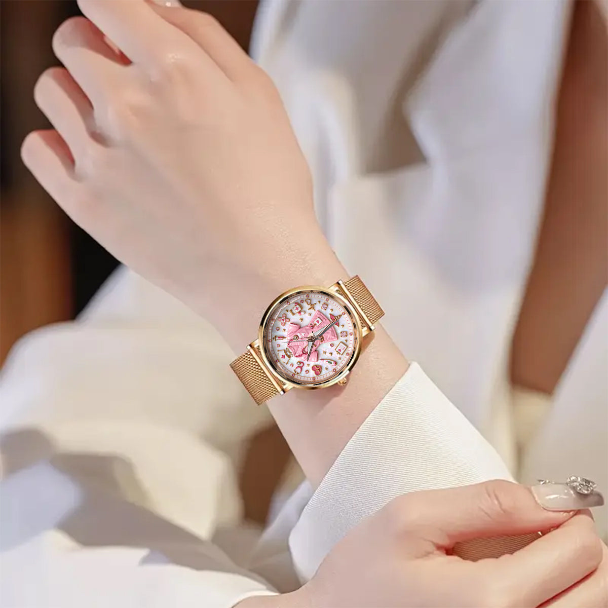 Nurse Life - Personalisierte Damenarmbanduhr für Krankenschwestern