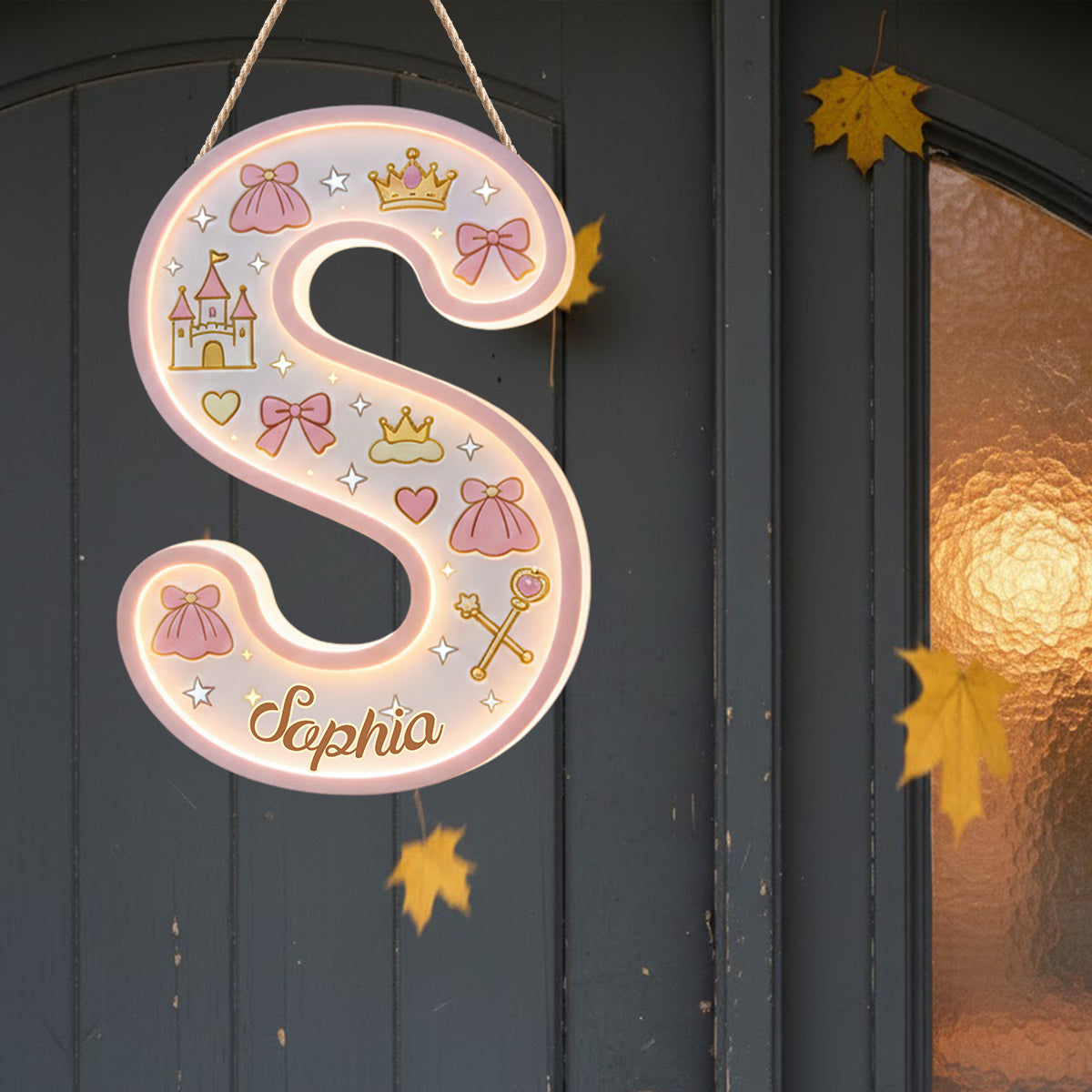 Princess Letter - Personalized Kid LED Light Acrylic Sign