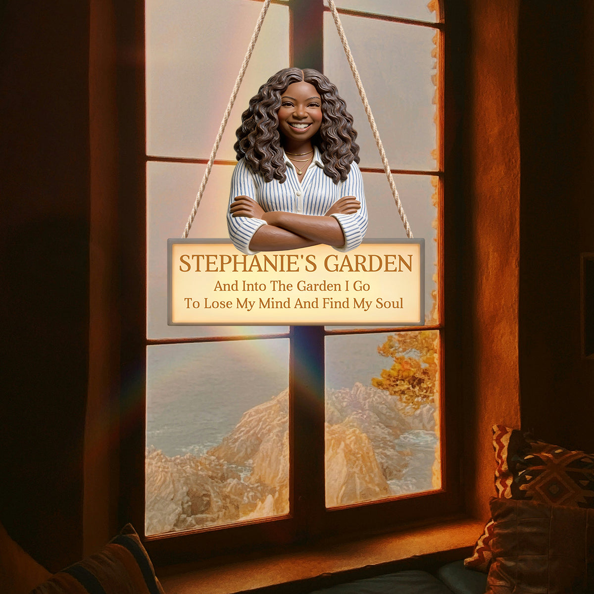 Custom From Any Photo - Personalized Gardening LED Light Acrylic Sign