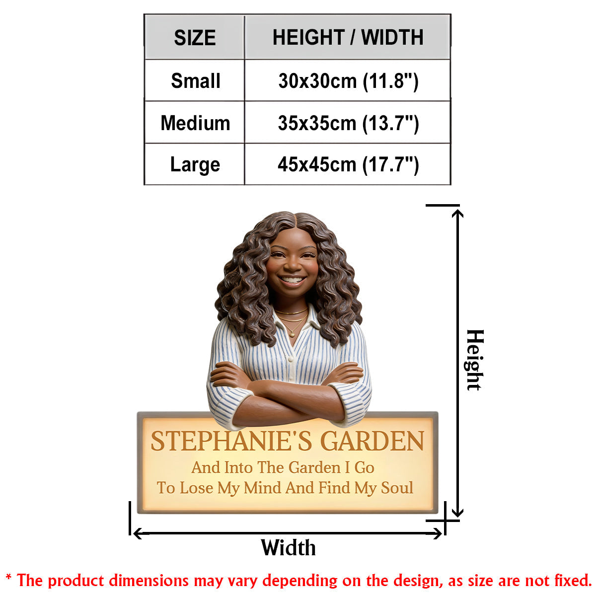 Custom From Any Photo - Personalized Gardening LED Light Acrylic Sign