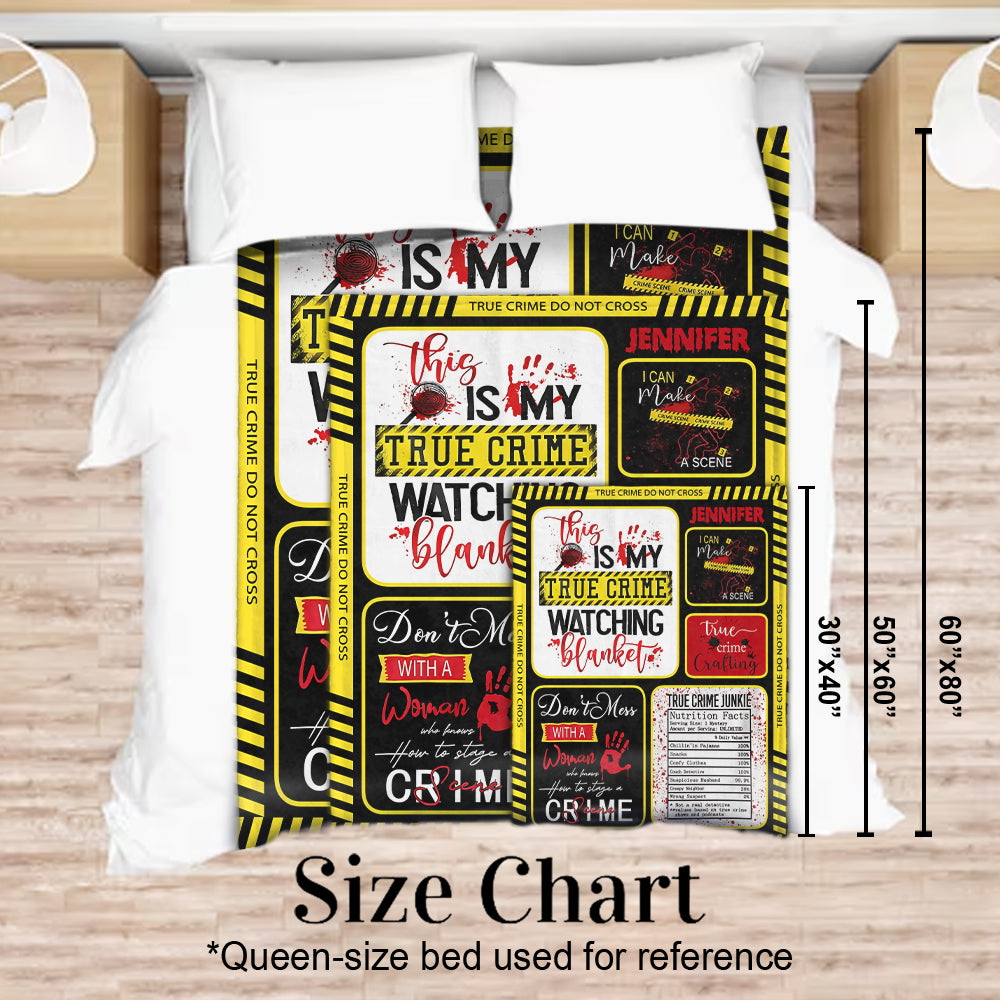 True Crime Blanket - Personalized True Crime Blanket