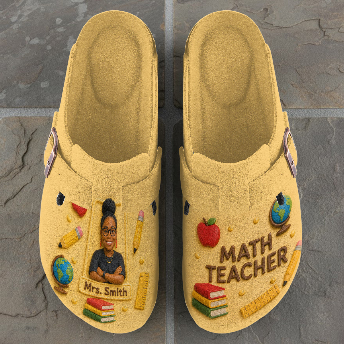 Love Being A Teacher - Personalized Teacher Clogs With Arch Support