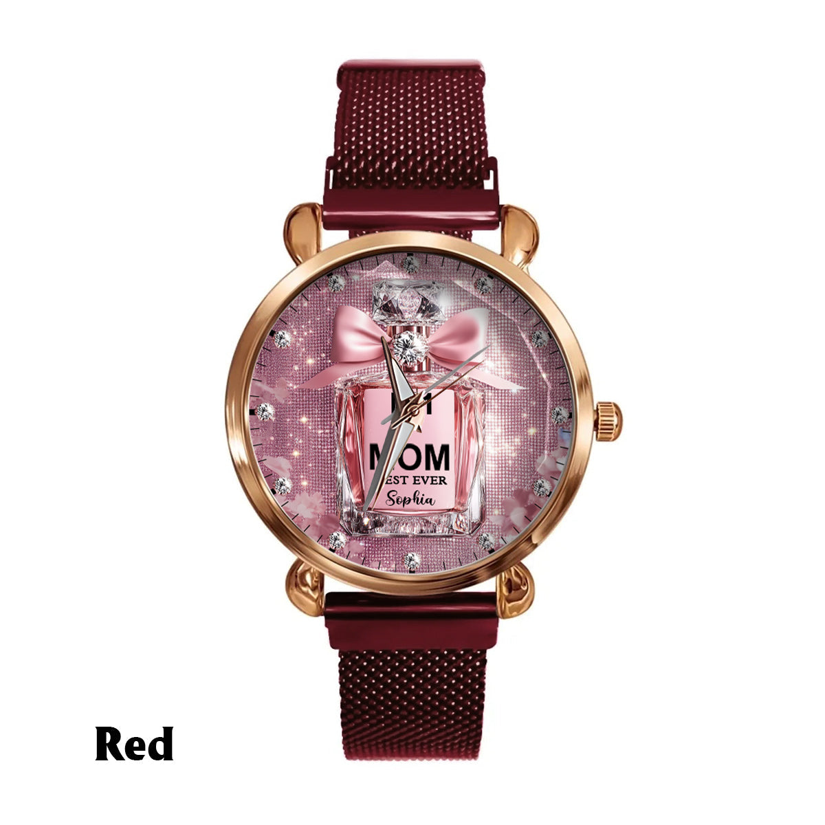 Best Mom Ever - Personalized Mother Women Hand Watch