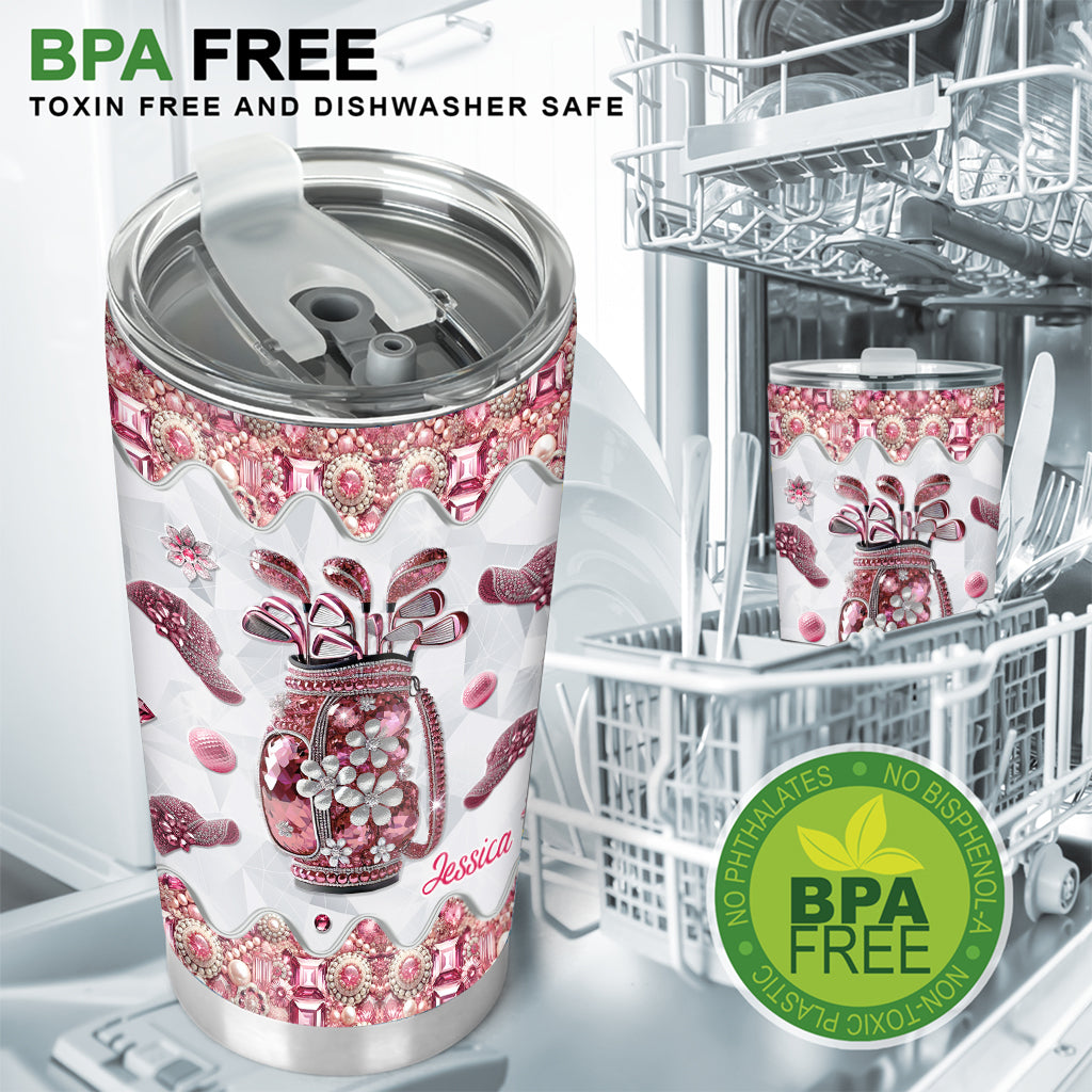 Just A Girl Who Loves Golf - Personalized Golf Tumbler