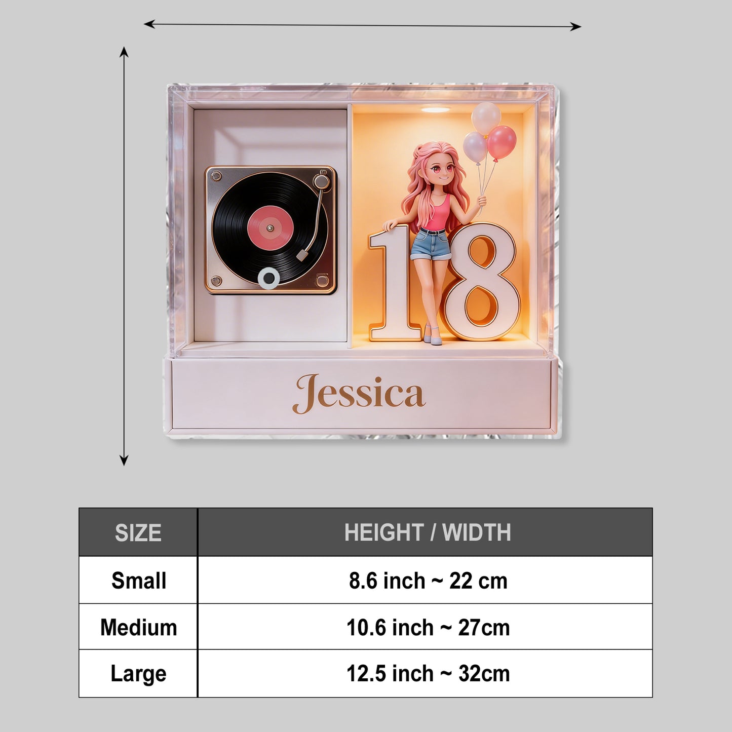 Create Birthday Song For Your Loved One - Personalized Birthday Custom Shape Music Magnet