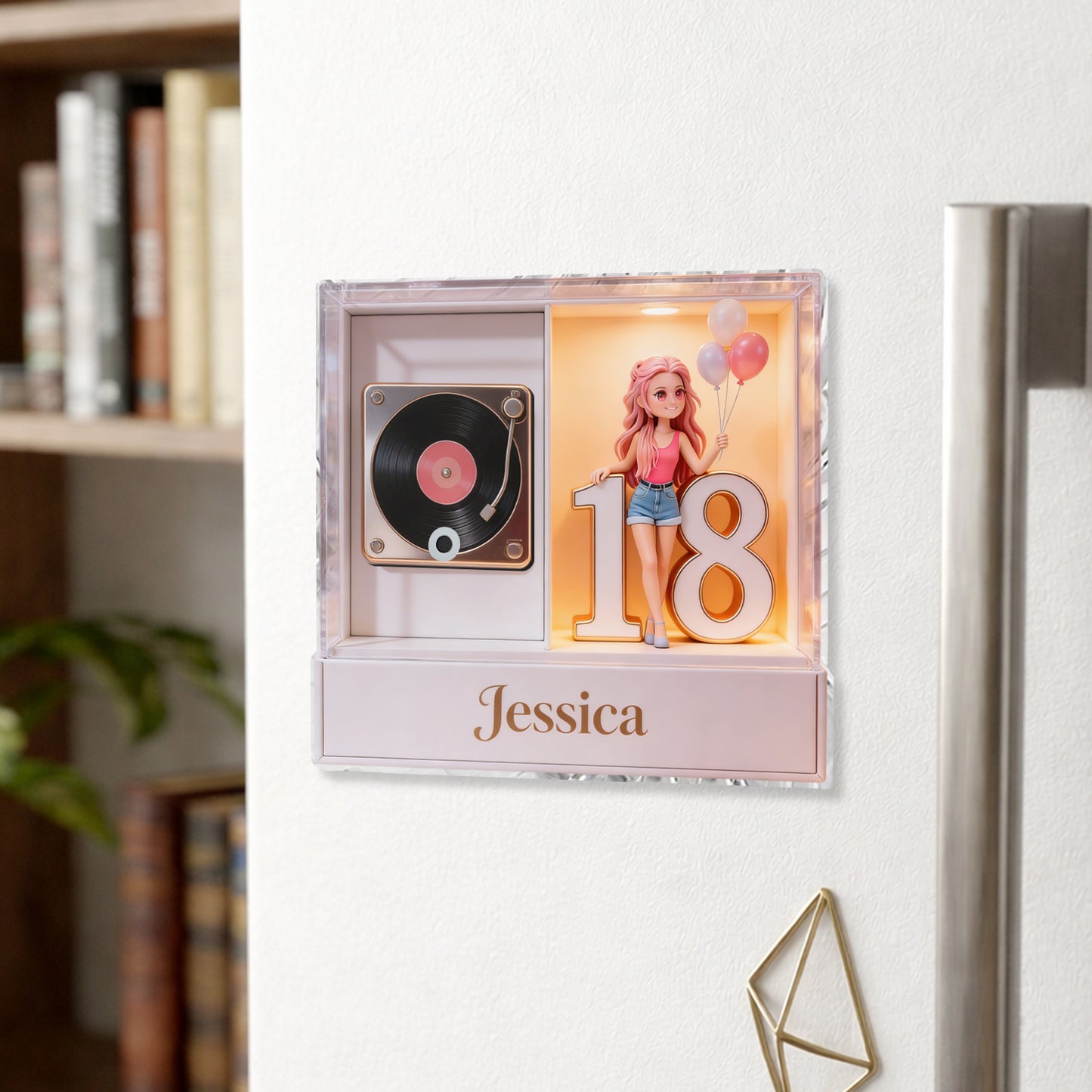 Create Birthday Song For Your Loved One - Personalized Birthday Custom Shape Music Magnet