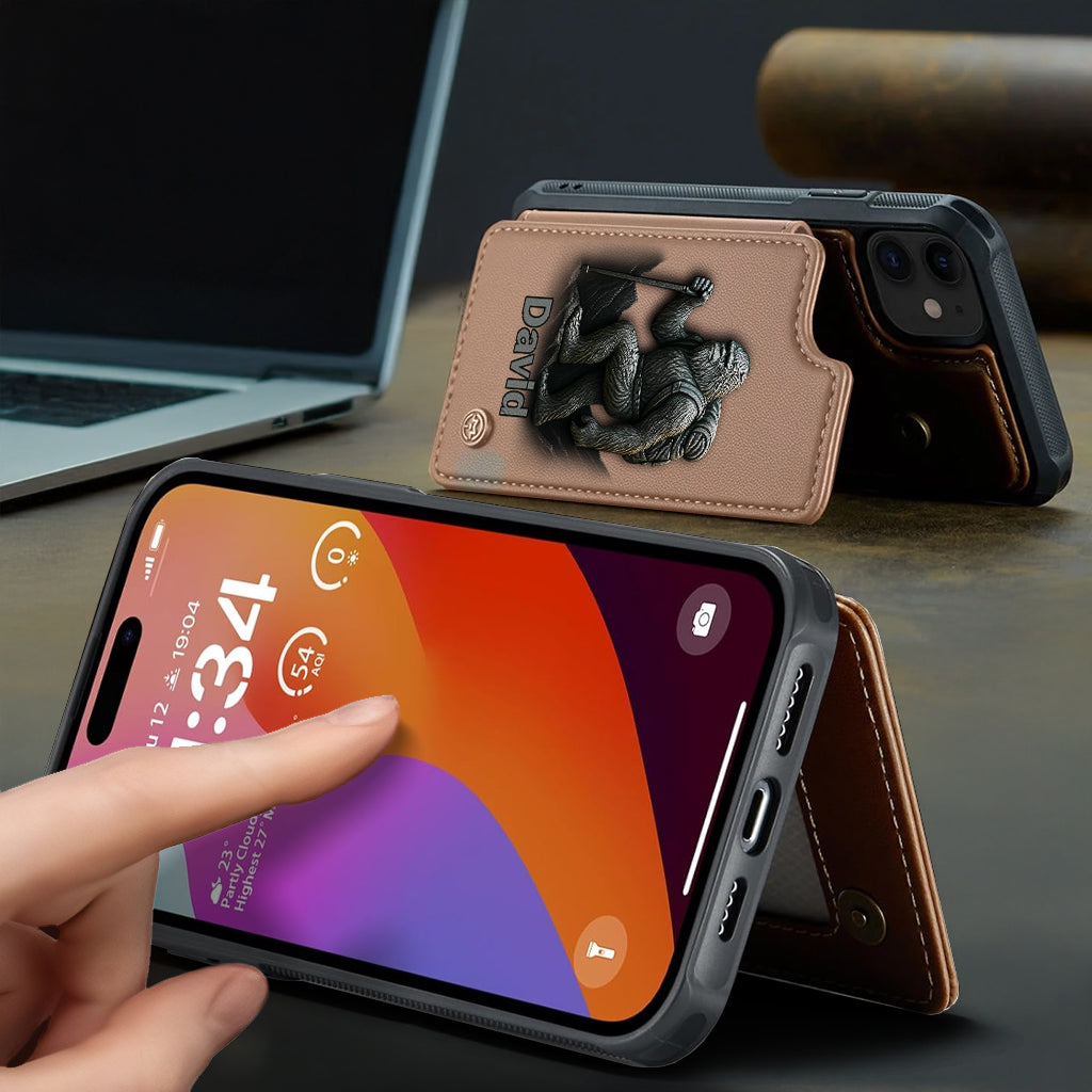 Sasquatch - Personalisierte Handyhülle mit Wanderbrieftasche