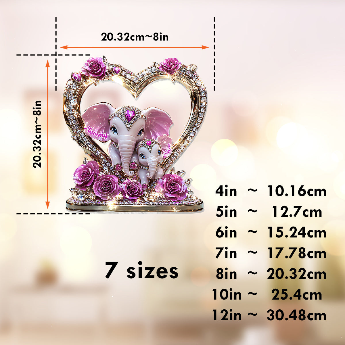 Beste Mama der Welt – Personalisierter Sonnenfänger als Fensterhänger für Mutter 