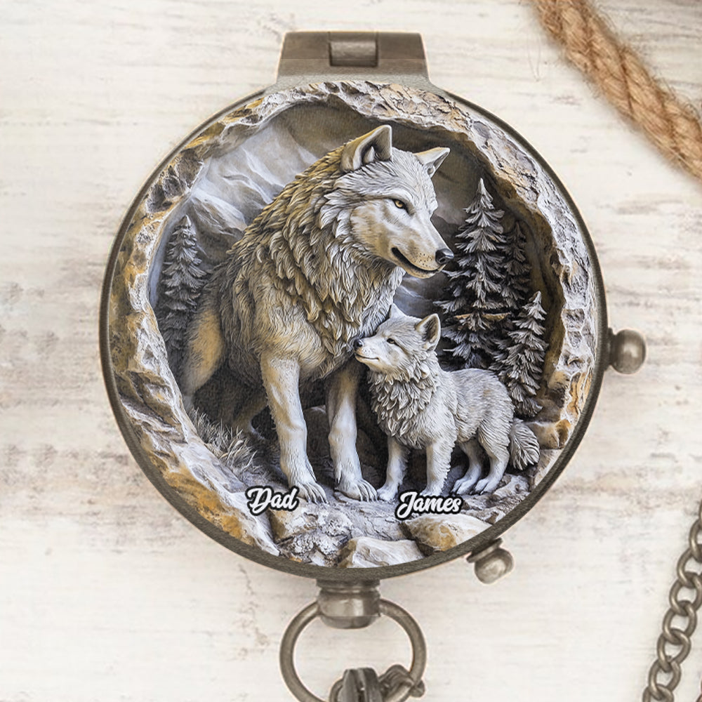 An meinen Sohn – Personalisierter Vater-Sohn-Kompass