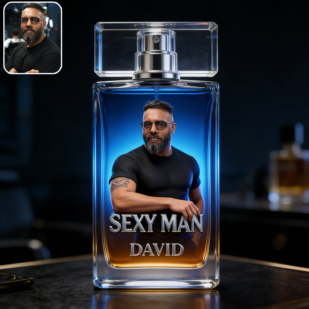 Luxuriöse Geschenke für Männer - Individuell vom Foto - Personalisierte Nachfüllbare Parfümflasche