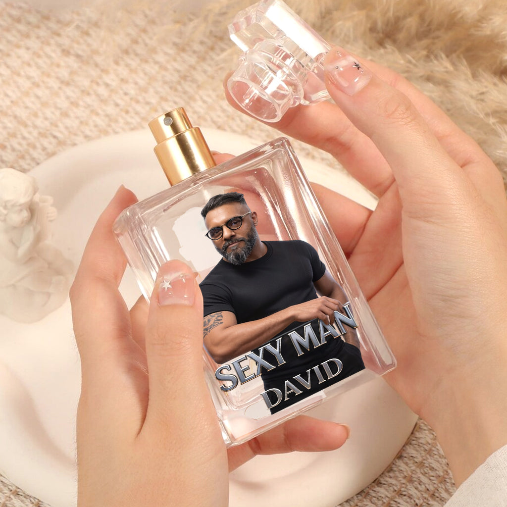 Luxuriöse Geschenke für Männer - Individuell vom Foto - Personalisierte Nachfüllbare Parfümflasche