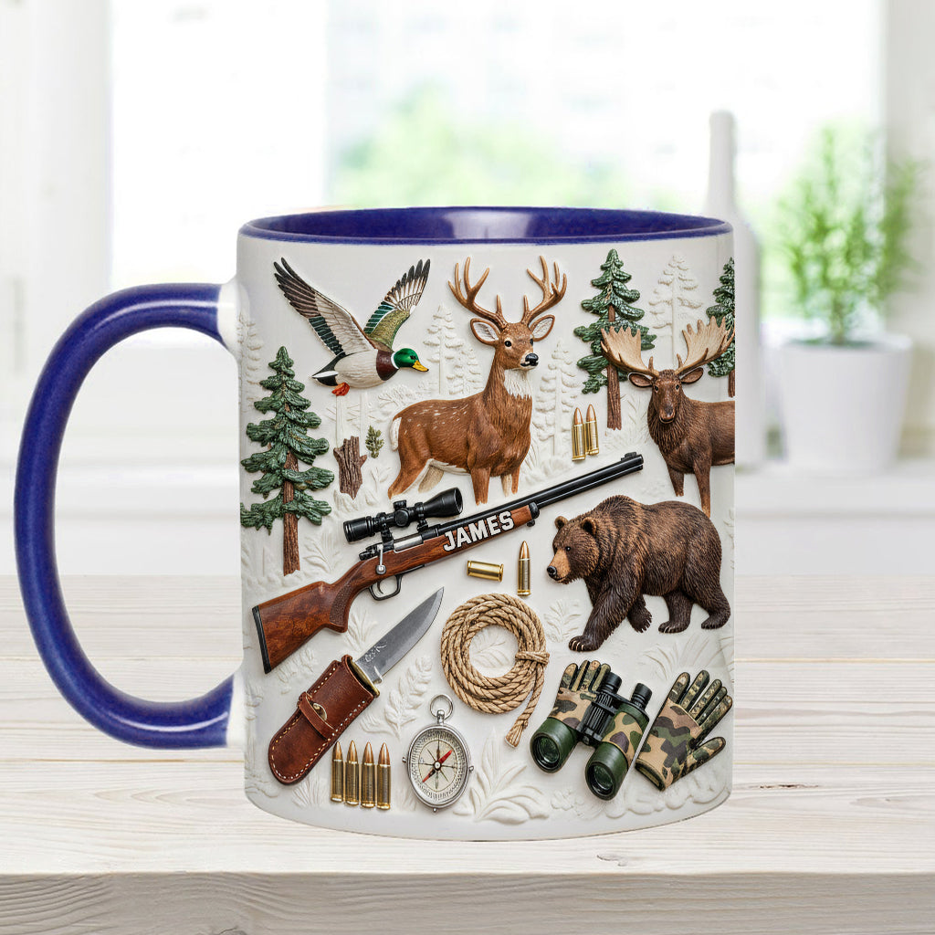 Love Hunting - Personalized Hunting Accent Mug & Coaster