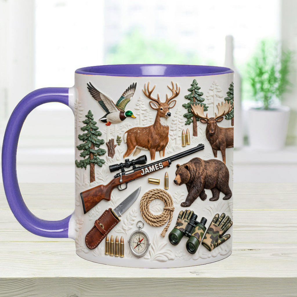 Love Hunting - Personalized Hunting Accent Mug & Coaster