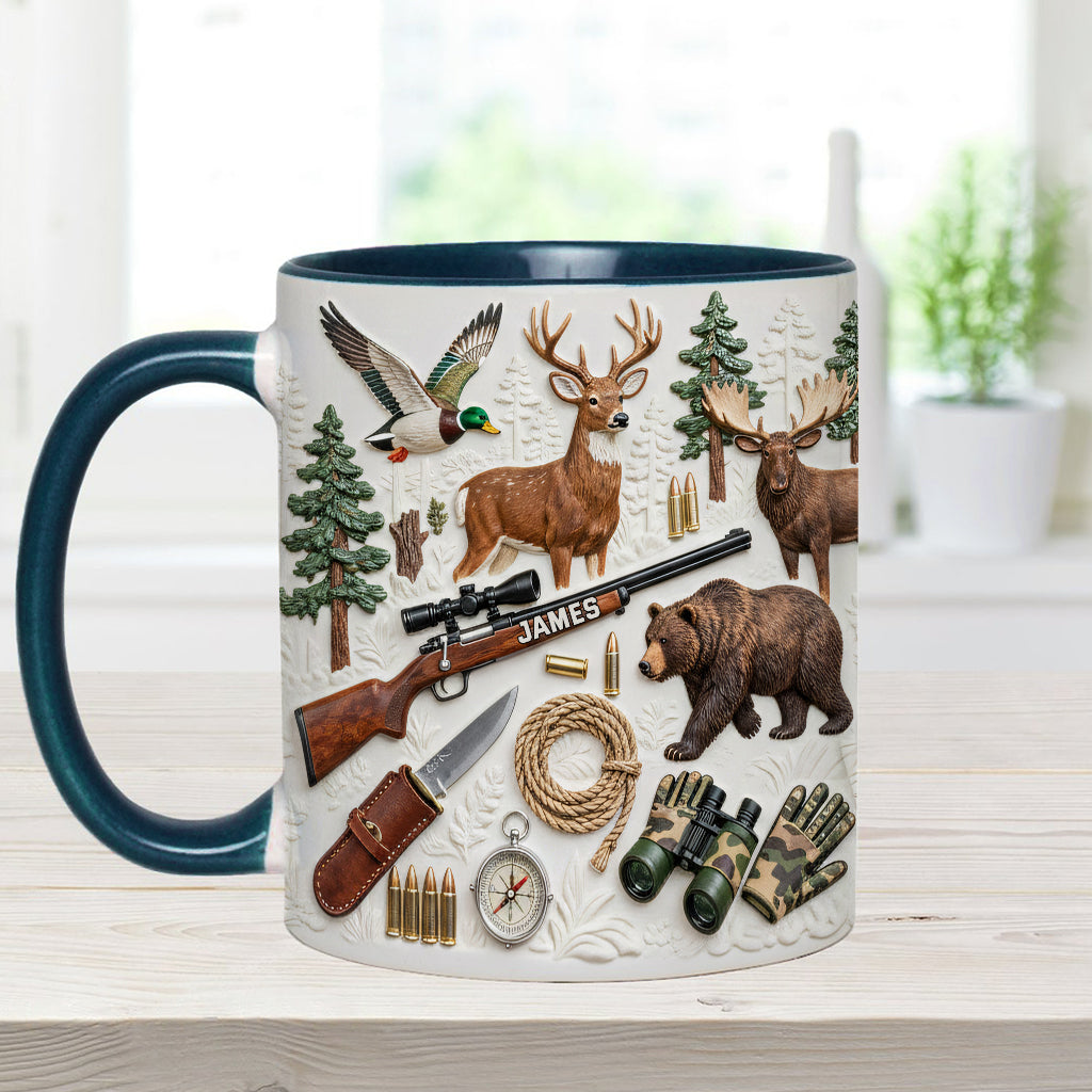 Love Hunting - Personalized Hunting Accent Mug & Coaster