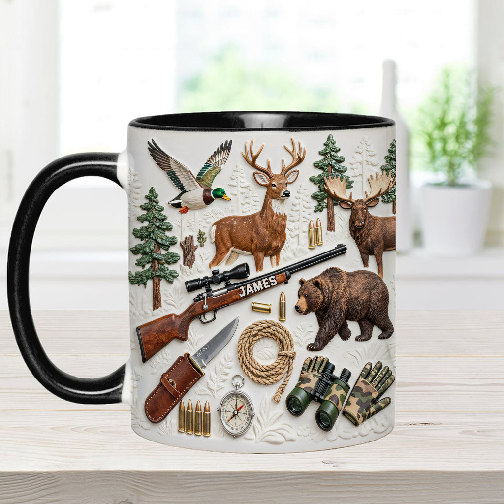 Love Hunting - Personalized Hunting Accent Mug & Coaster
