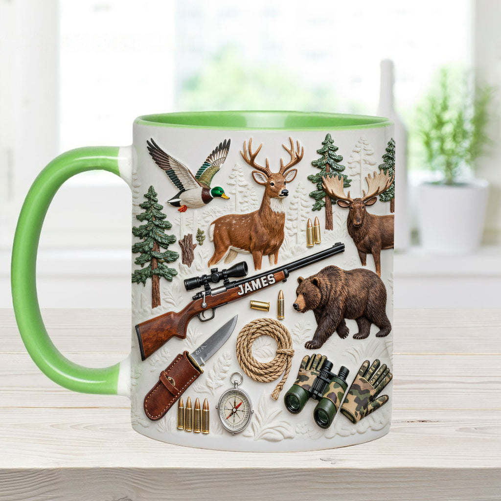 Love Hunting - Personalized Hunting Accent Mug & Coaster
