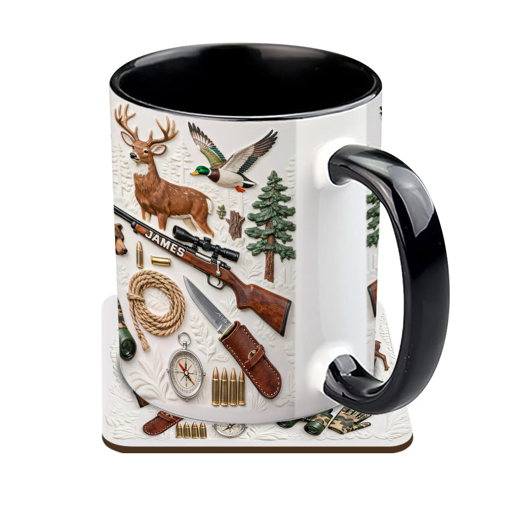 Love Hunting - Personalized Hunting Accent Mug & Coaster