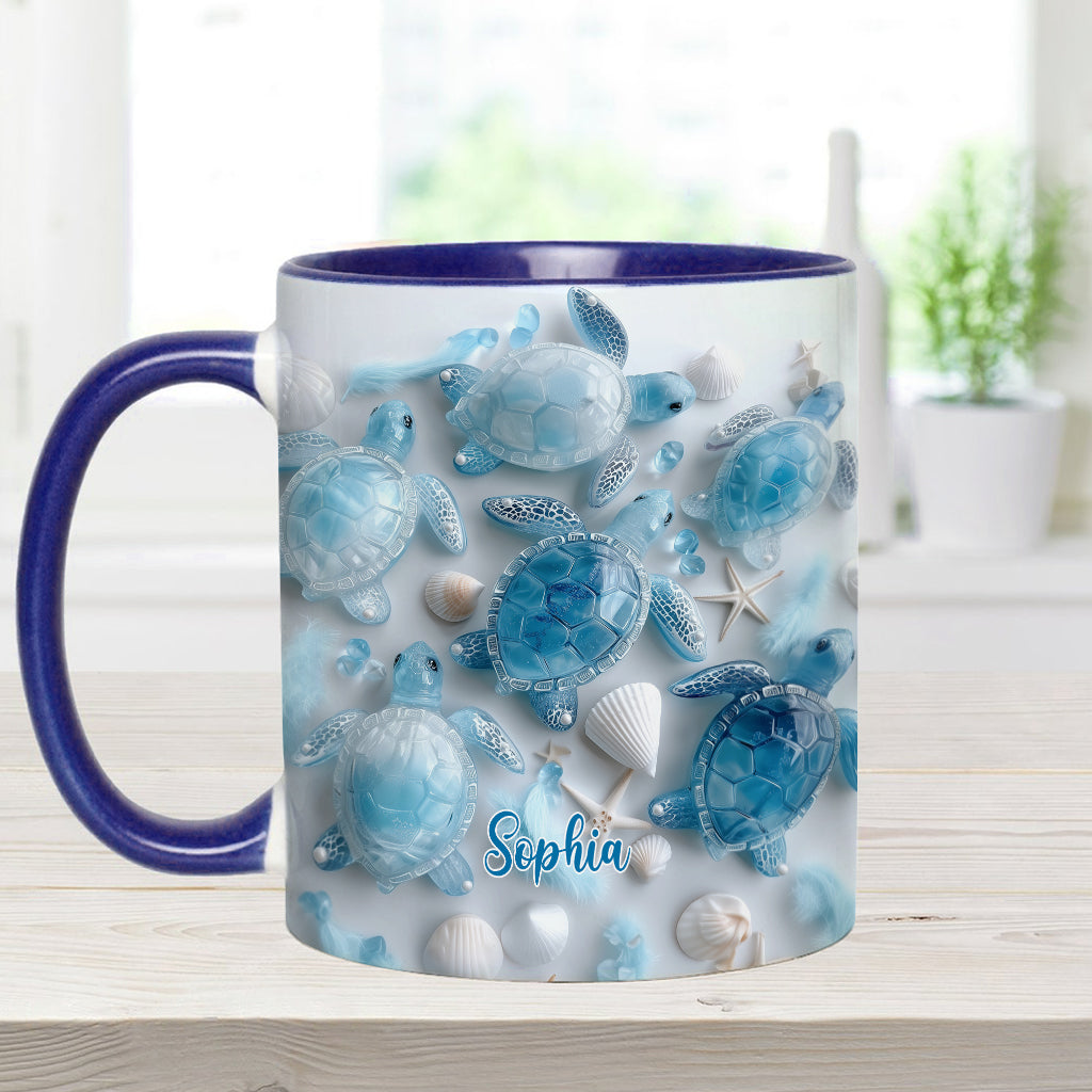 Ocean Spirit Turtle - Personalized Turtle Accent Mug