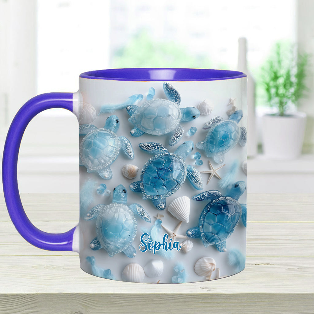 Ocean Spirit Turtle - Personalized Turtle Accent Mug