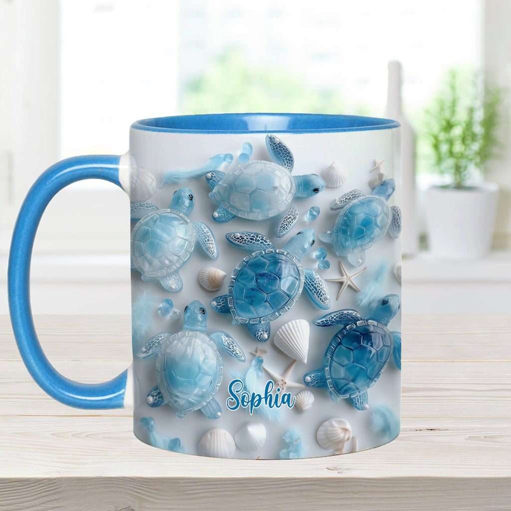 Ocean Spirit Turtle - Personalized Turtle Accent Mug