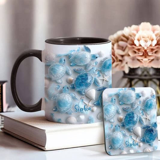 Ocean Spirit Turtle – Personalisierte Tasse mit Schildkrötenmotiv