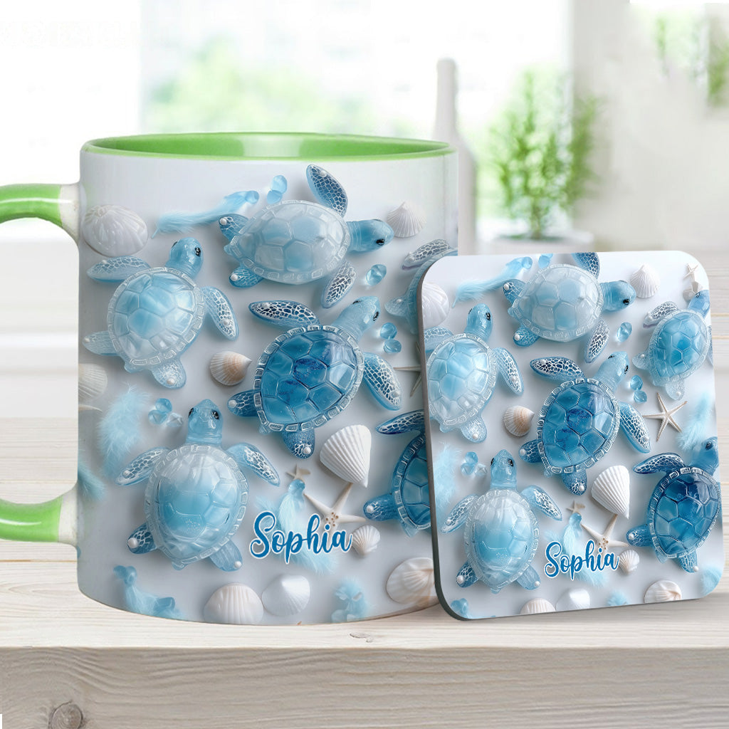 Ocean Spirit Turtle - Personalized Turtle Accent Mug