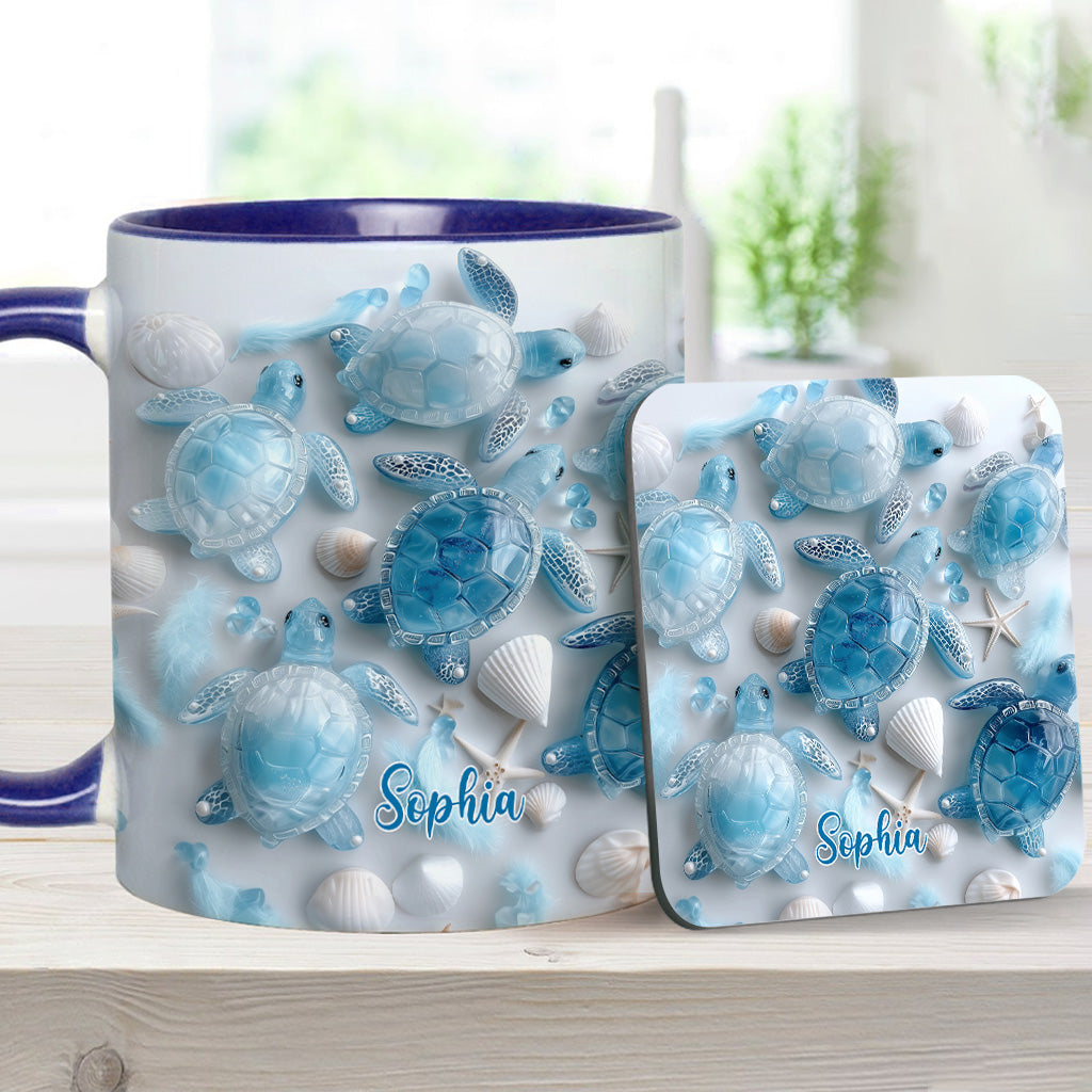 Ocean Spirit Turtle - Personalized Turtle Accent Mug