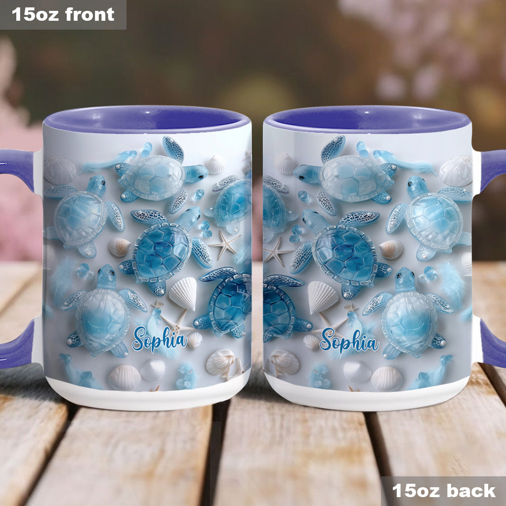 Ocean Spirit Turtle - Personalized Turtle Accent Mug
