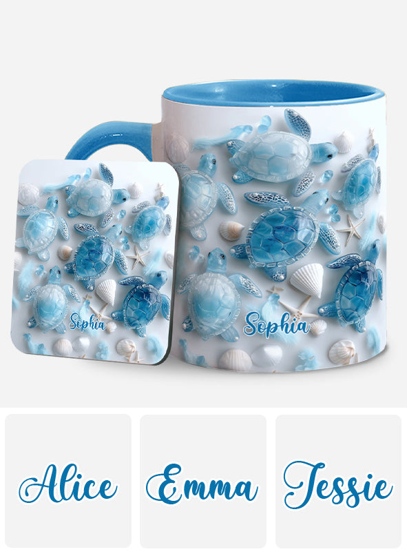 Ocean Spirit Turtle - Personalized Turtle Accent Mug