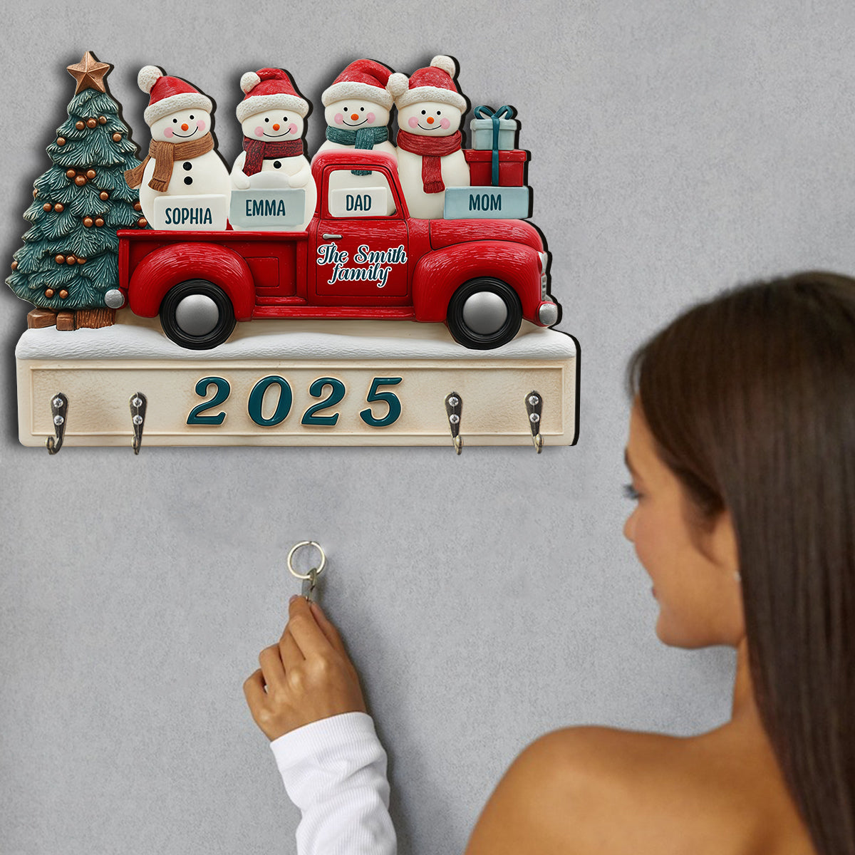 Willkommen zu Hause – Personalisierter, individuell geformter Wandständer für die ganze Familie