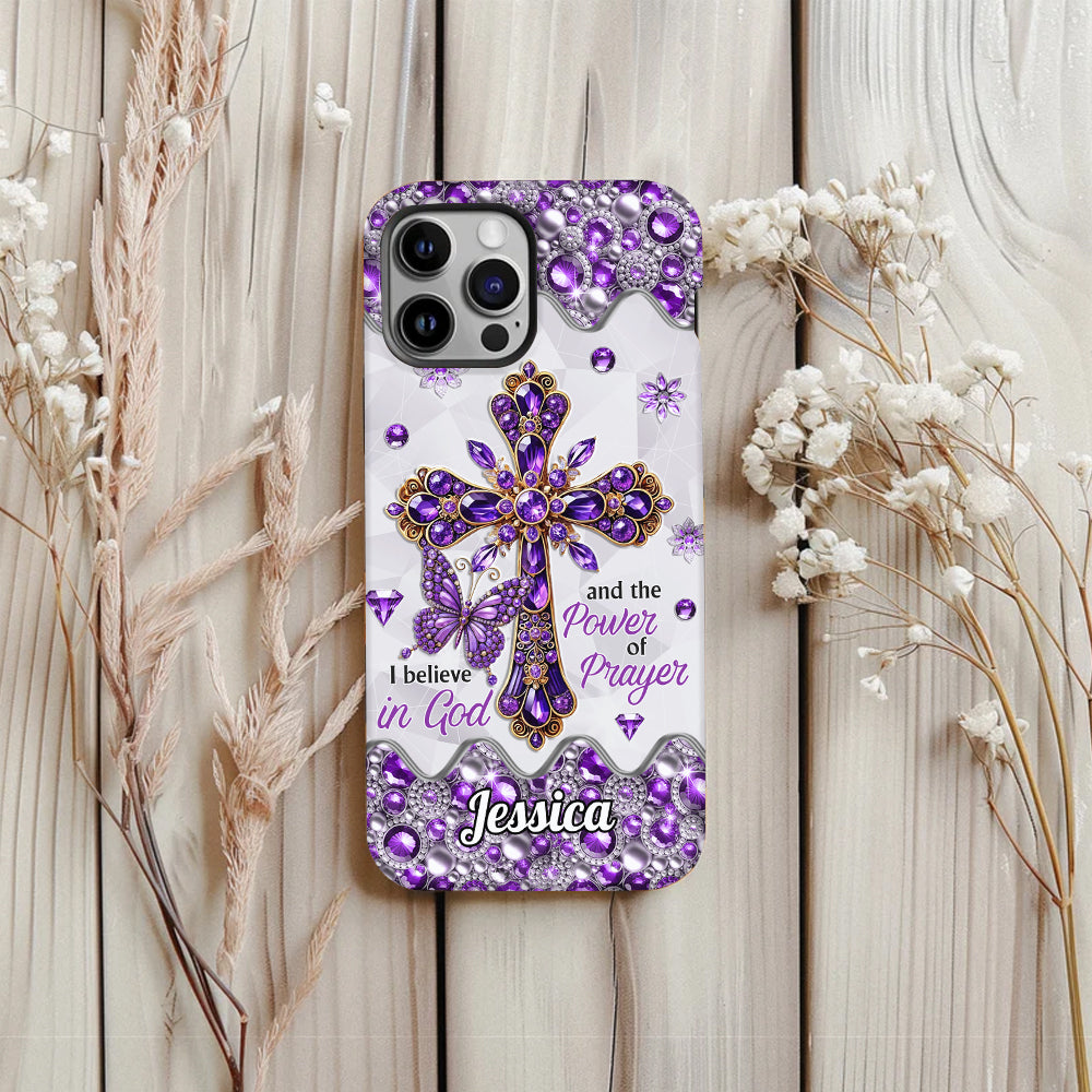 I Believe In God - Personalized Christian Full Print Phone Case