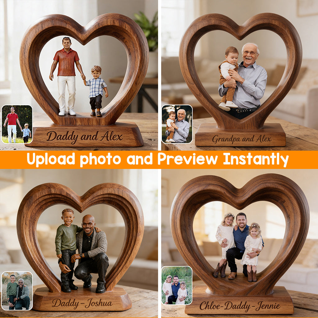 Perfektes Geschenk zum Vatertag - Personalisierte Holztafel in Sonderform