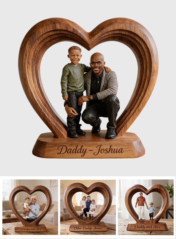 Perfektes Geschenk zum Vatertag - Personalisierte Holztafel in Sonderform