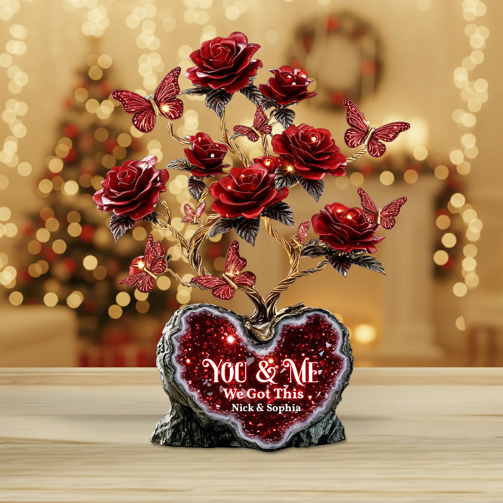 We Got This, Red Rose For Valentine Gift - Personalized Couple Custom Shaped Acrylic Plaque