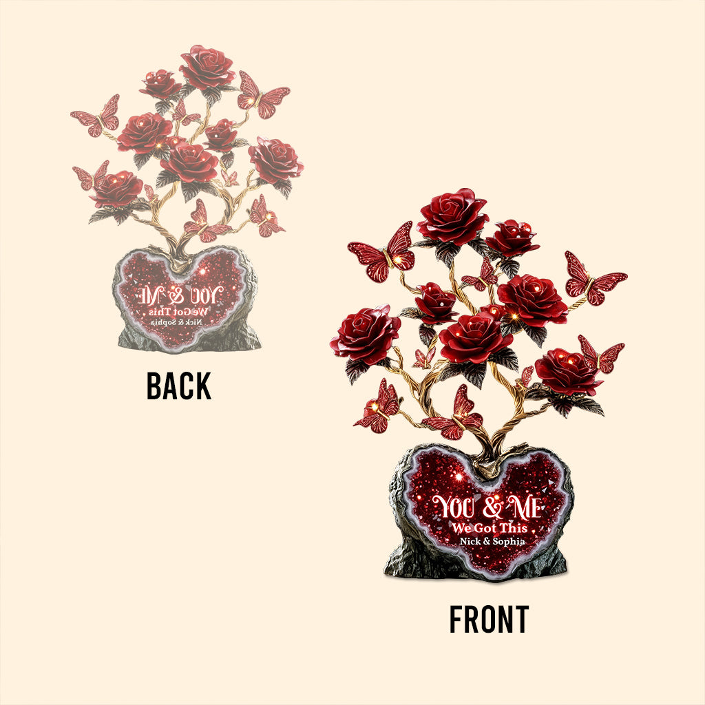 We Got This, Red Rose For Valentine Gift - Personalized Couple Custom Shaped Acrylic Plaque