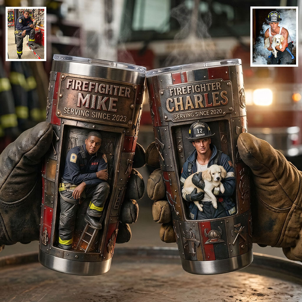 Proud Firefighter - Personalized Firefighter Tumbler