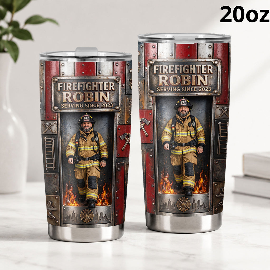 Proud Firefighter - Personalized Firefighter Tumbler