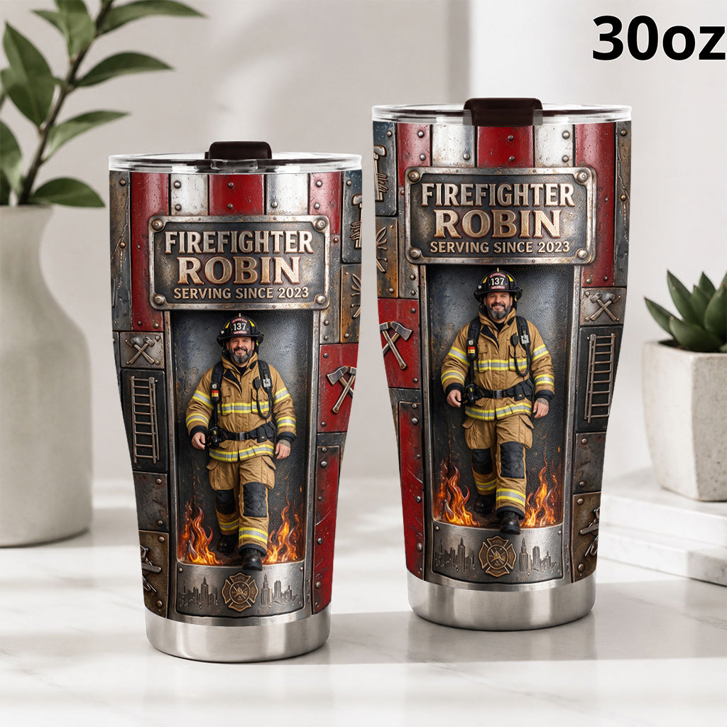 Proud Firefighter - Personalized Firefighter Tumbler