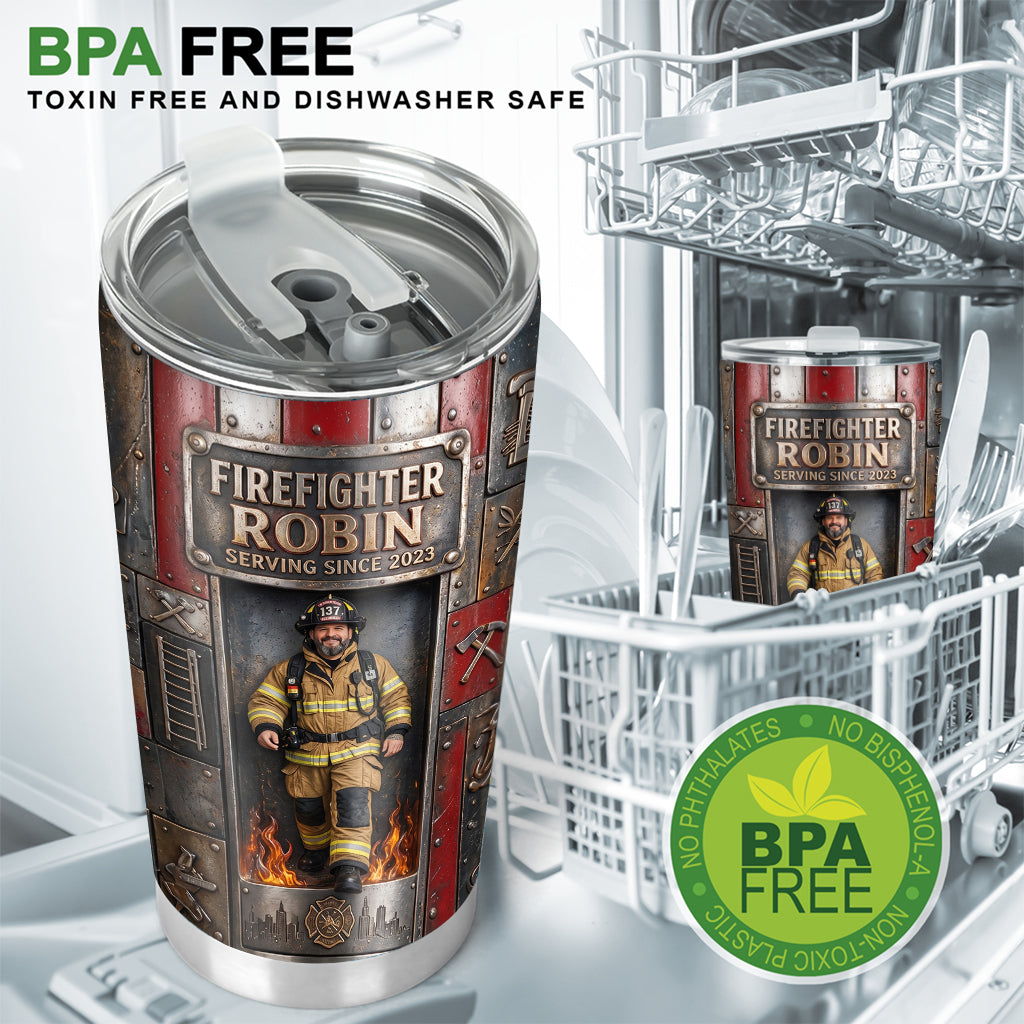 Proud Firefighter - Personalized Firefighter Tumbler
