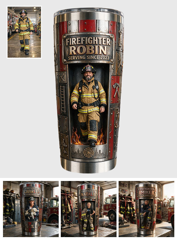 Proud Firefighter - Personalized Firefighter Tumbler