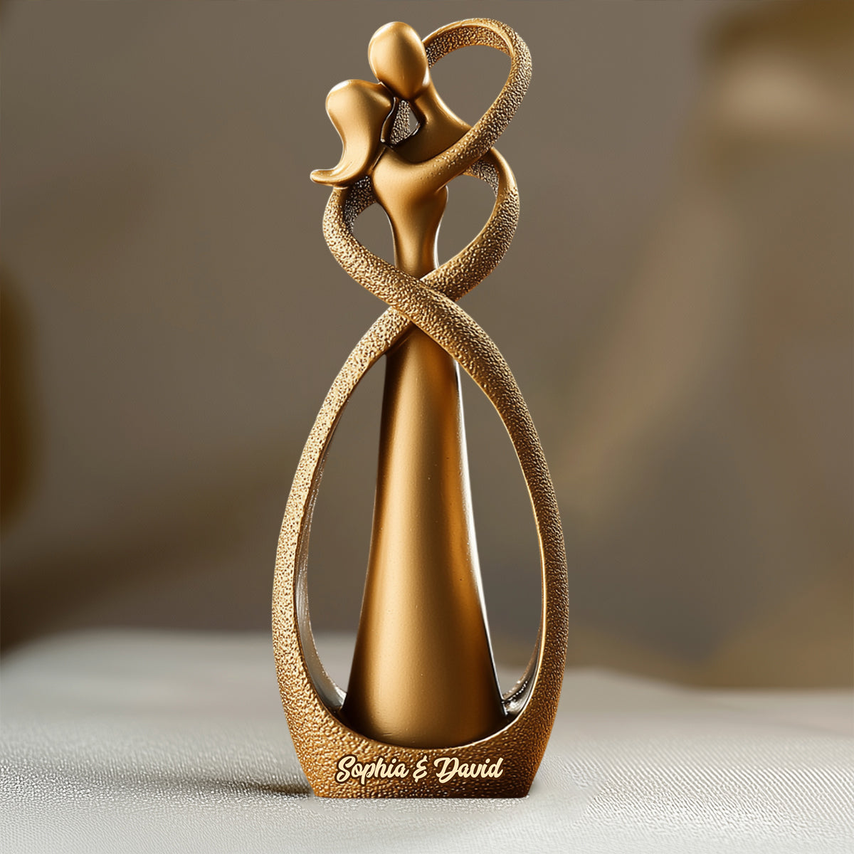 Für immer zusammen – personalisierte Acrylplakette in individueller Pärchenform