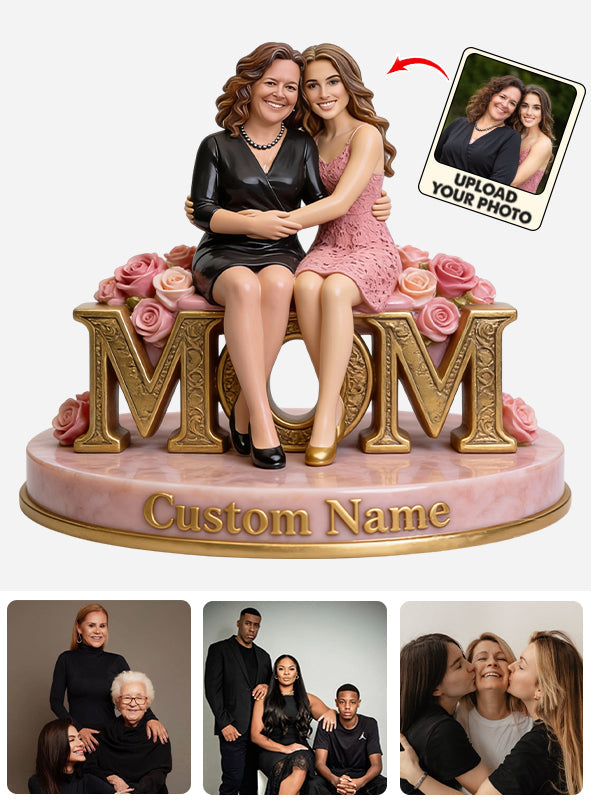 Custom Photo Gift For Mother/ Grandma... - Personalized Mother Custom Shaped Acrylic Plaque