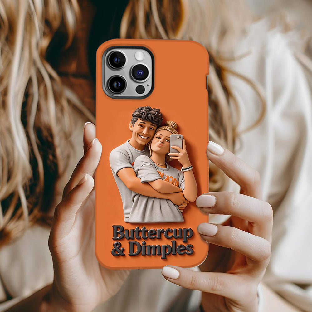Individuell gestaltbar mit jedem Foto – Perfektes Valentinstagsgeschenk – Personalisierte Handyhülle mit vollflächigem Aufdruck für Paare