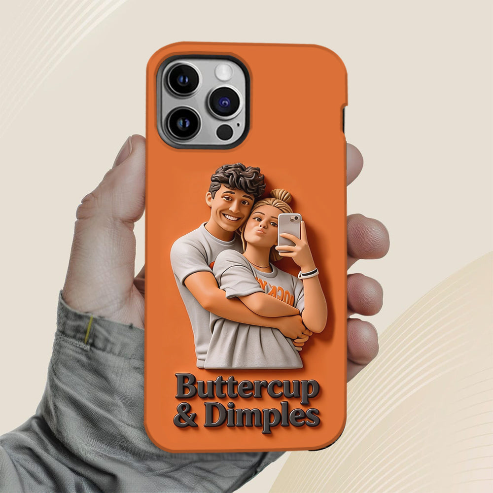 Individuell gestaltbar mit jedem Foto – Perfektes Valentinstagsgeschenk – Personalisierte Handyhülle mit vollflächigem Aufdruck für Paare