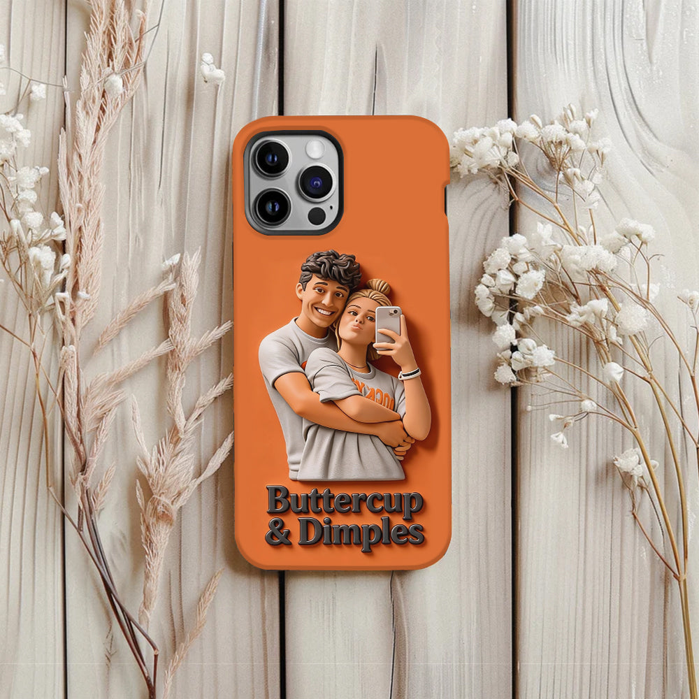 Individuell gestaltbar mit jedem Foto – Perfektes Valentinstagsgeschenk – Personalisierte Handyhülle mit vollflächigem Aufdruck für Paare