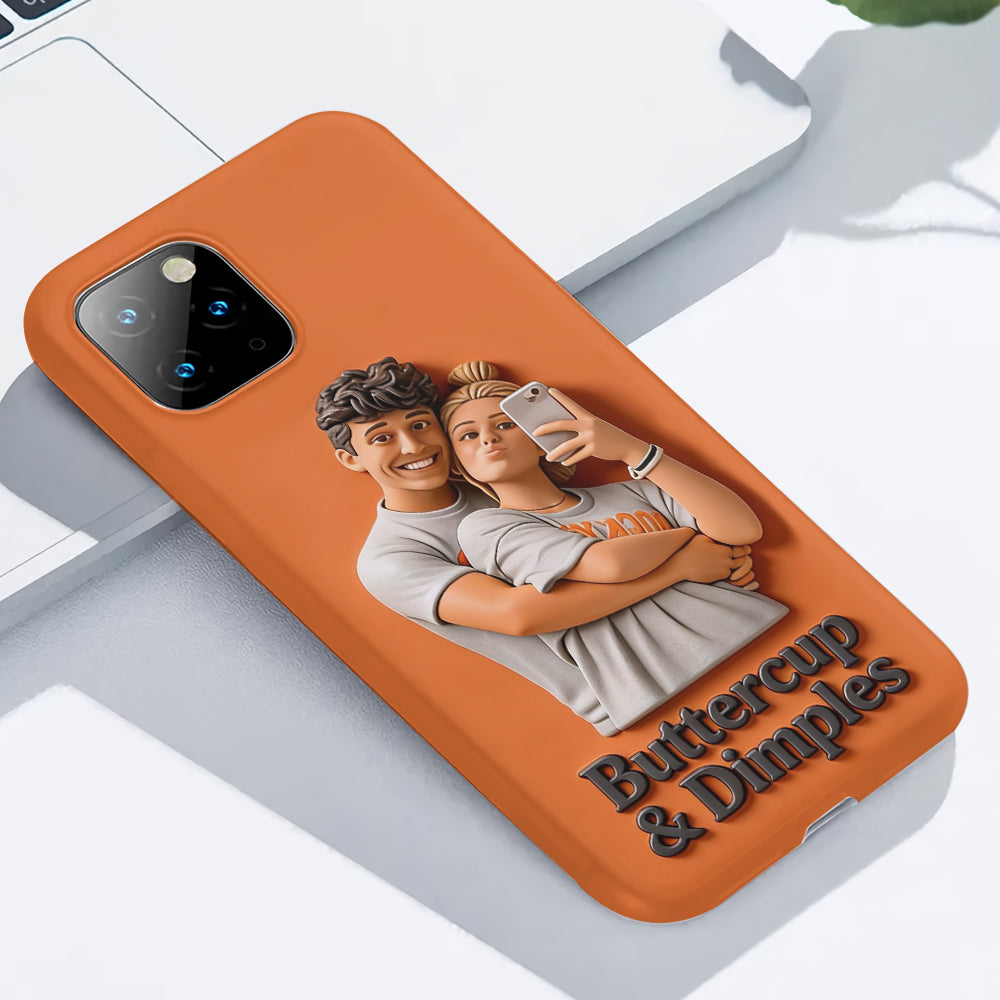 Individuell gestaltbar mit jedem Foto – Perfektes Valentinstagsgeschenk – Personalisierte Handyhülle mit vollflächigem Aufdruck für Paare