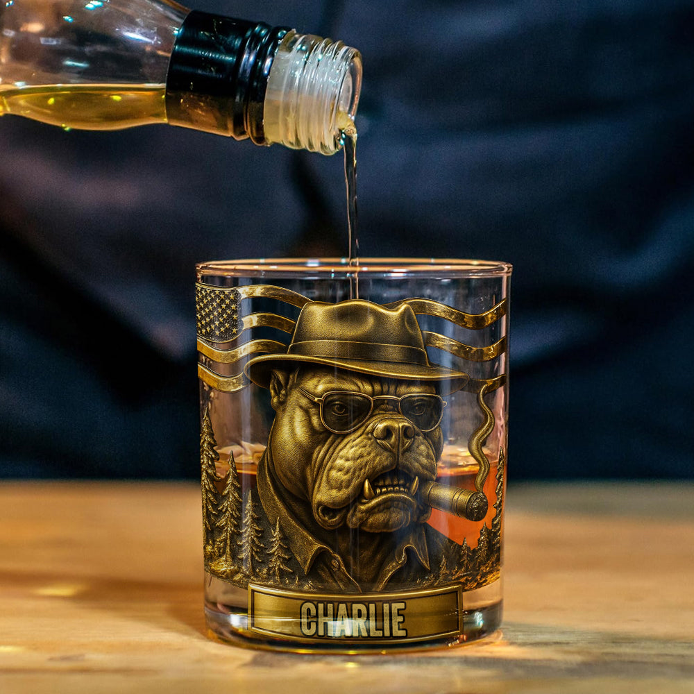 Mafia Pitbull – Personalisiertes Pitbull-Whisky-Dekanter-Set
